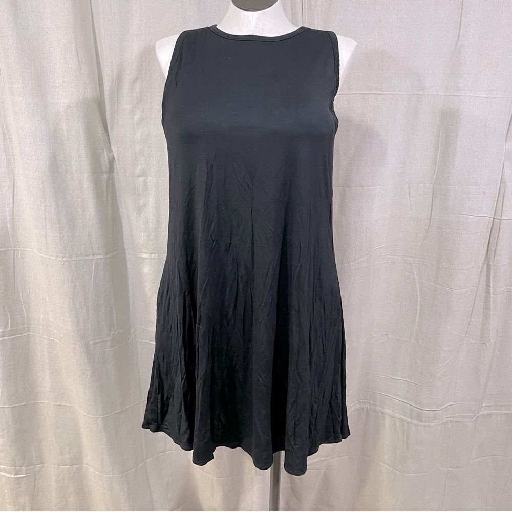 Shebird The Tunic Tank Bra Dress in Black